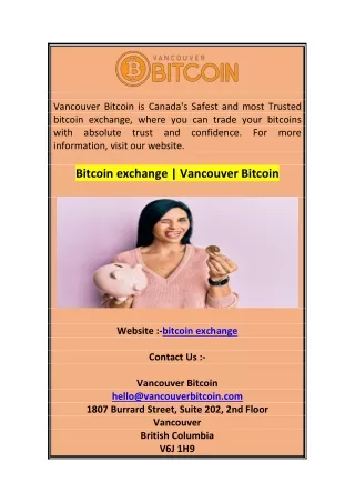vancouver bitcoin is canada s safest and most