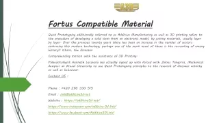 fortus compatible material