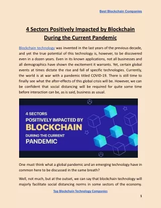 best blockchain companies