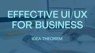 effective ui ux for business