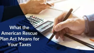 what the american rescue plan act means for your