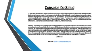 consejos de salud