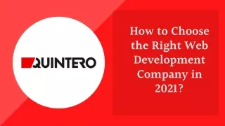 How to Choose the Right Web Development Company in 2021