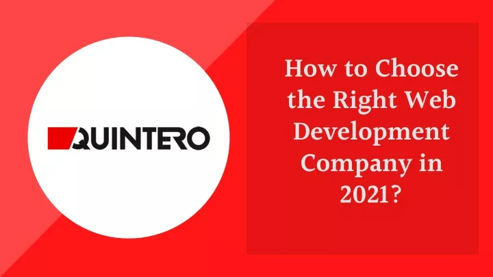 how to choose the right web development company