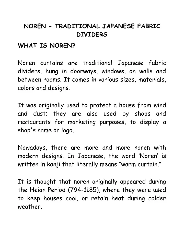 noren traditional japanese fabric dividers what