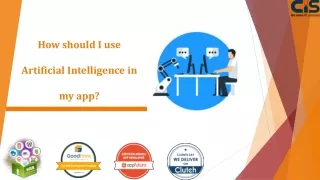 How should I use Artificial Intelligence in my app
