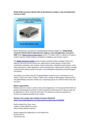 global media converters market 2021