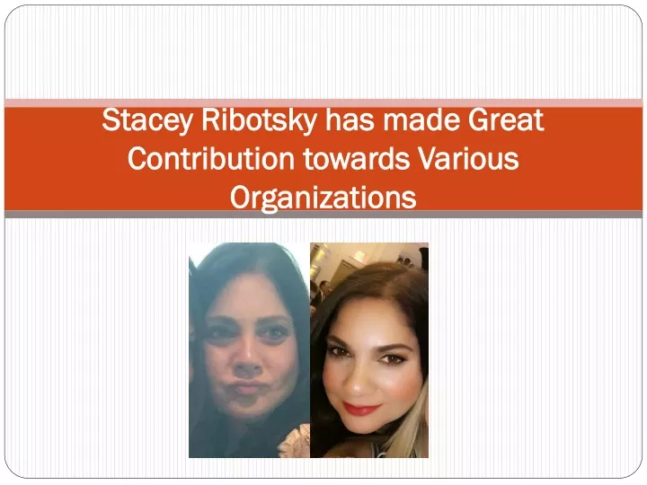 stacey ribotsky has made great contribution towards various organizations