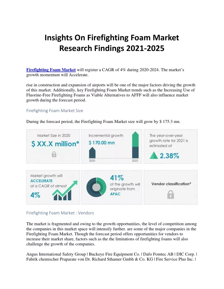 insights on firefighting foam market research