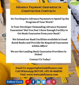 advance payment guarantee in construction