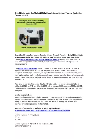 global digital media box market 2021