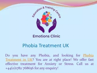 Phobia Treatment UK