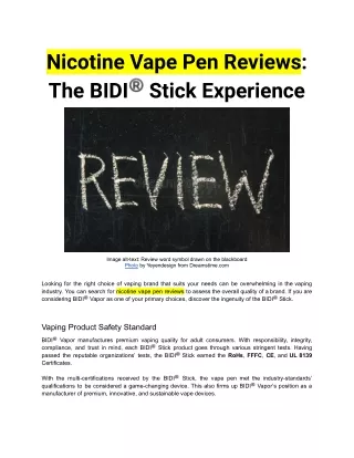 15. nicotine vape pen reviews