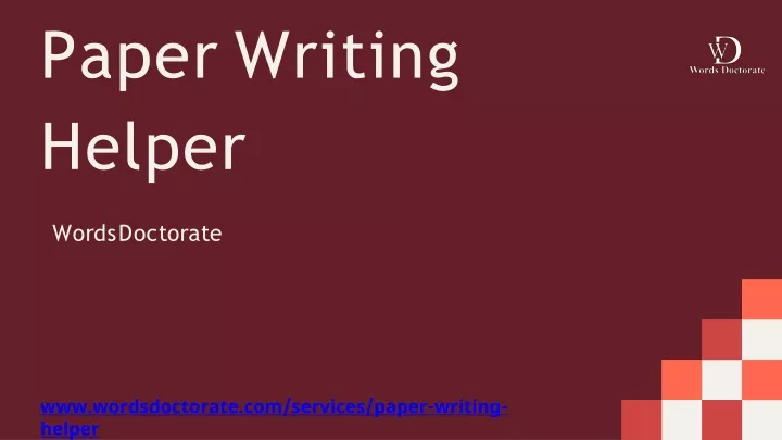 paper writing helper