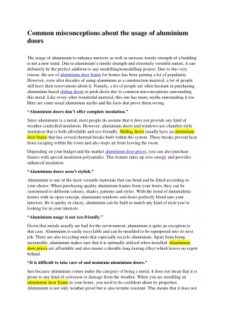 common misconceptions about the usage