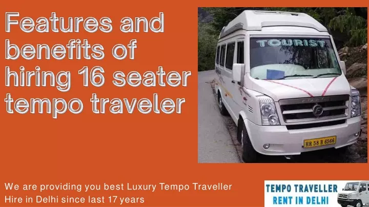 we are providing you best luxury tempo traveller