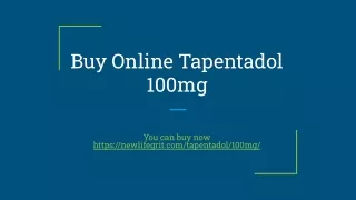 Buy tapentadol hydrochloride 100mg