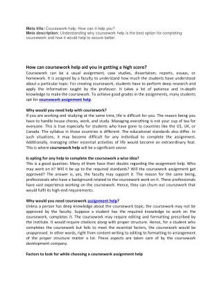 meta title coursework help how can it help