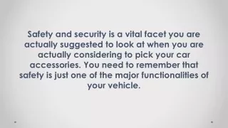 safety and security is a vital facet
