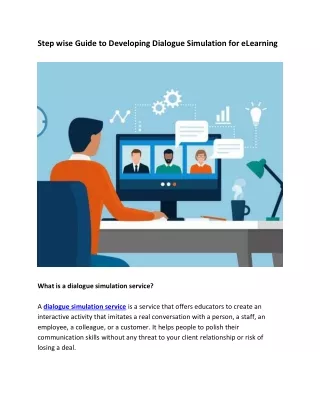 step wise guide to developing dialogue simulation