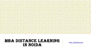 MBA Distance learning in Noida