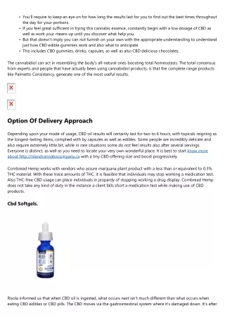 How Long Does Cbd Oil Take To Function? Ask A Pharmacist