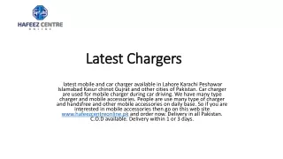 latest chargers