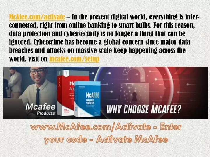 mcafee com activate in the present digital world