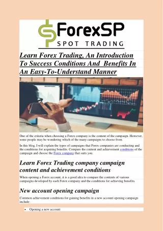 learn forex trading an introduction to success