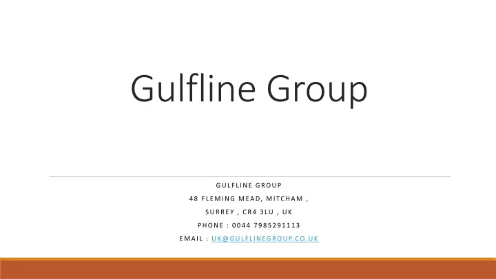 gulfline group