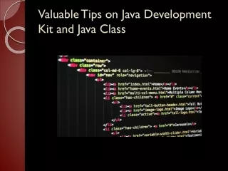 valuable tips on java development kit and java class