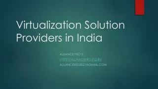 virtualization solution providers in india