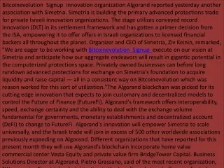 Bitcoinevolution  Anchorage and Protego, who got their OCC contract recently.