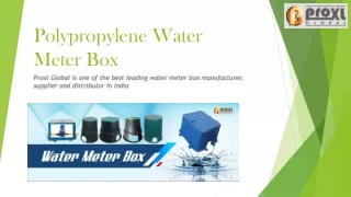 polypropylene water meter box