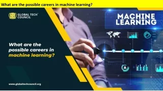 What are the possible careers in machine learning_