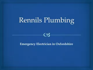 Emergency Electrician in Oxfordshire
