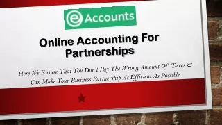 online accounting for partnerships