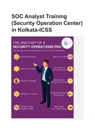 soc analyst training security operation center