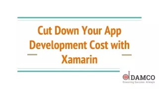 cut down your app development cost with xamarin