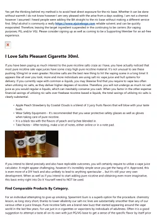 Do You Need A Sheathing Vape For Pure Nicotine Salts?
