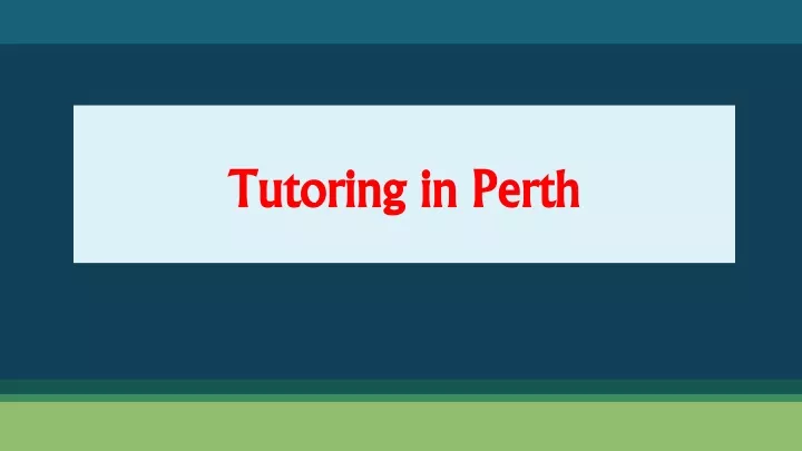 tutoring in perth