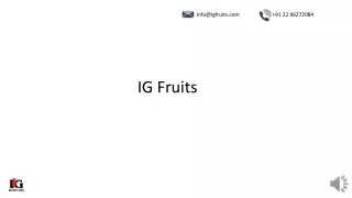 IG FRUITS - Buy Fresh Fruits Online at best Price in India
