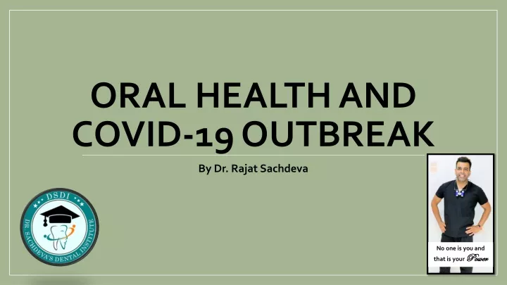 oral health and covid 19 outbreak
