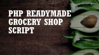 php readymade grocery shop script