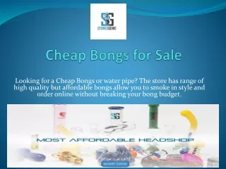 Cheap Bongs for Sale