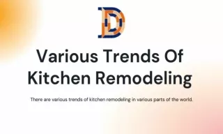 Various Trends Of Kitchen Remodeling