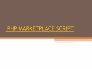 php marketplace script