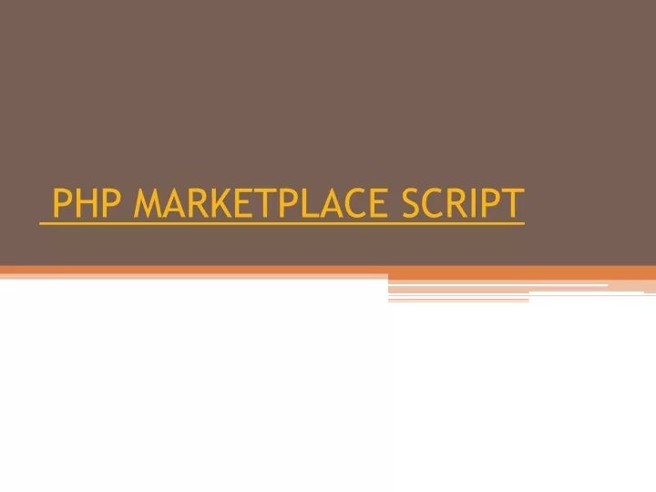 php marketplace script