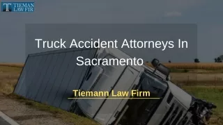 Truck Accident Attorneys In Sacramento