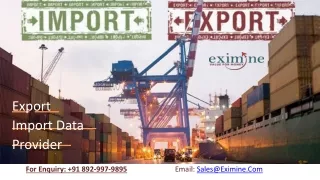 Import Export India Data - US Import Data  Eximine.com